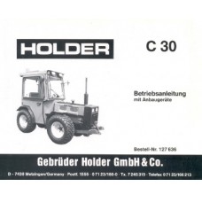 Holder C30 Operators Manual